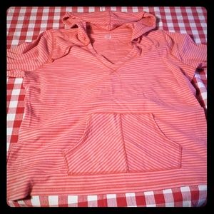 Women's Coral bay pink lightweight hoodie.